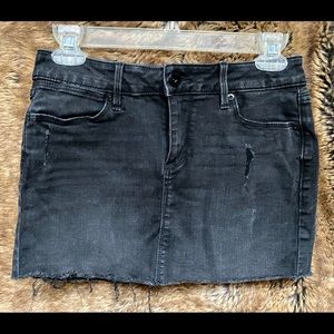 American Rag slightly distressed jean skirt